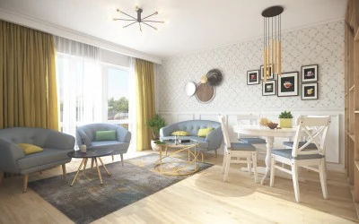 Design Interior Constanta - Amenajare Living Apartament Constanta