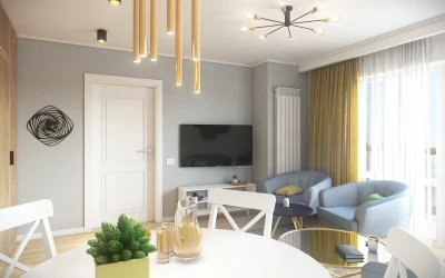 Design Interior Constanta - Amenajare Living Apartament Constanta