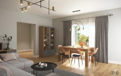 Design Interior Constanta - Amenajare Interioara Living Casa Arad