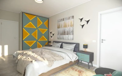 Dormitor Matrimonial in Stil Contemporan - Apartament Bucuresti