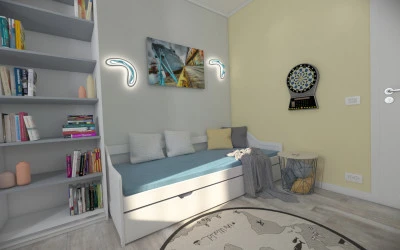 Design Interior Dormitor Adolescent - Apartament Bucuresti