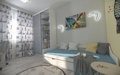 Design Interior Dormitor Adolescent - Apartament Bucuresti