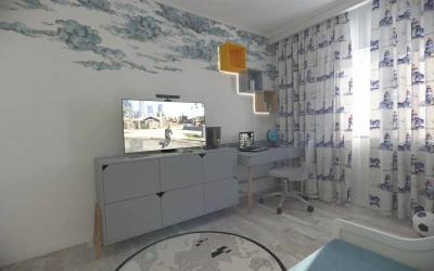 Design Interior Dormitor Adolescent - Apartament Bucuresti