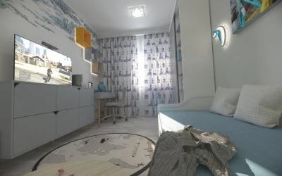 Design Interior Dormitor Adolescent - Apartament Bucuresti