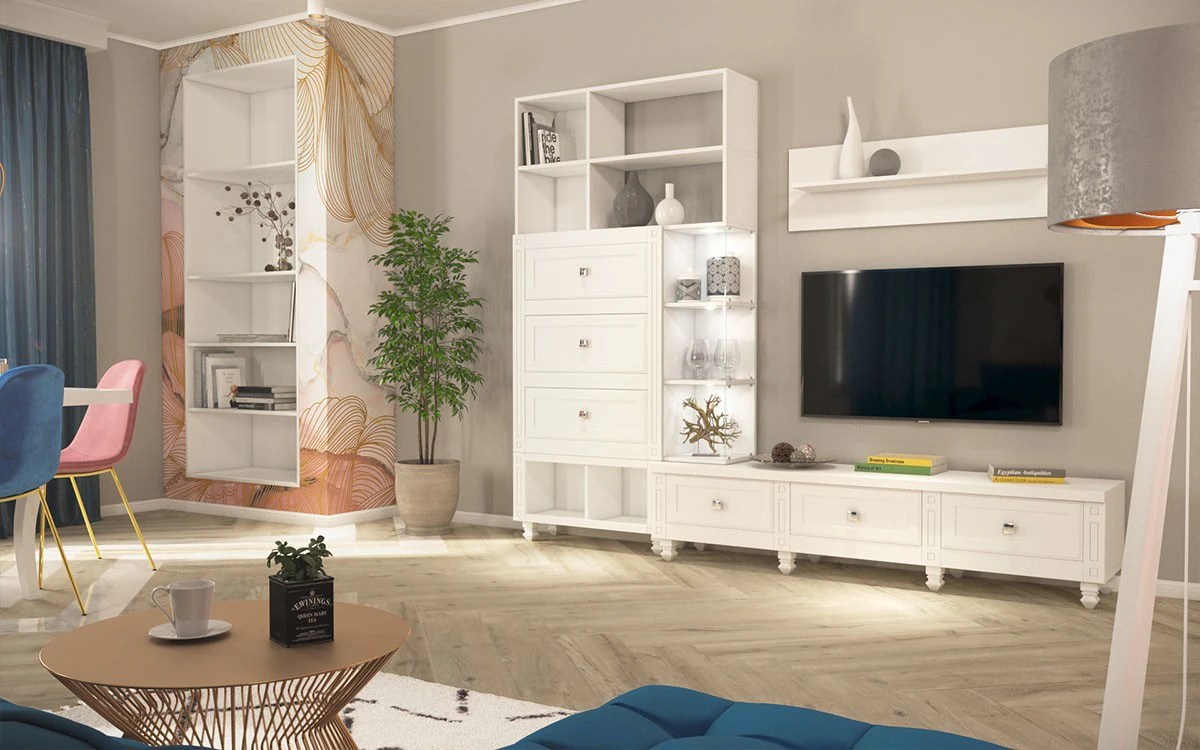 Randare 3D Design Living - Mobilier Clasic