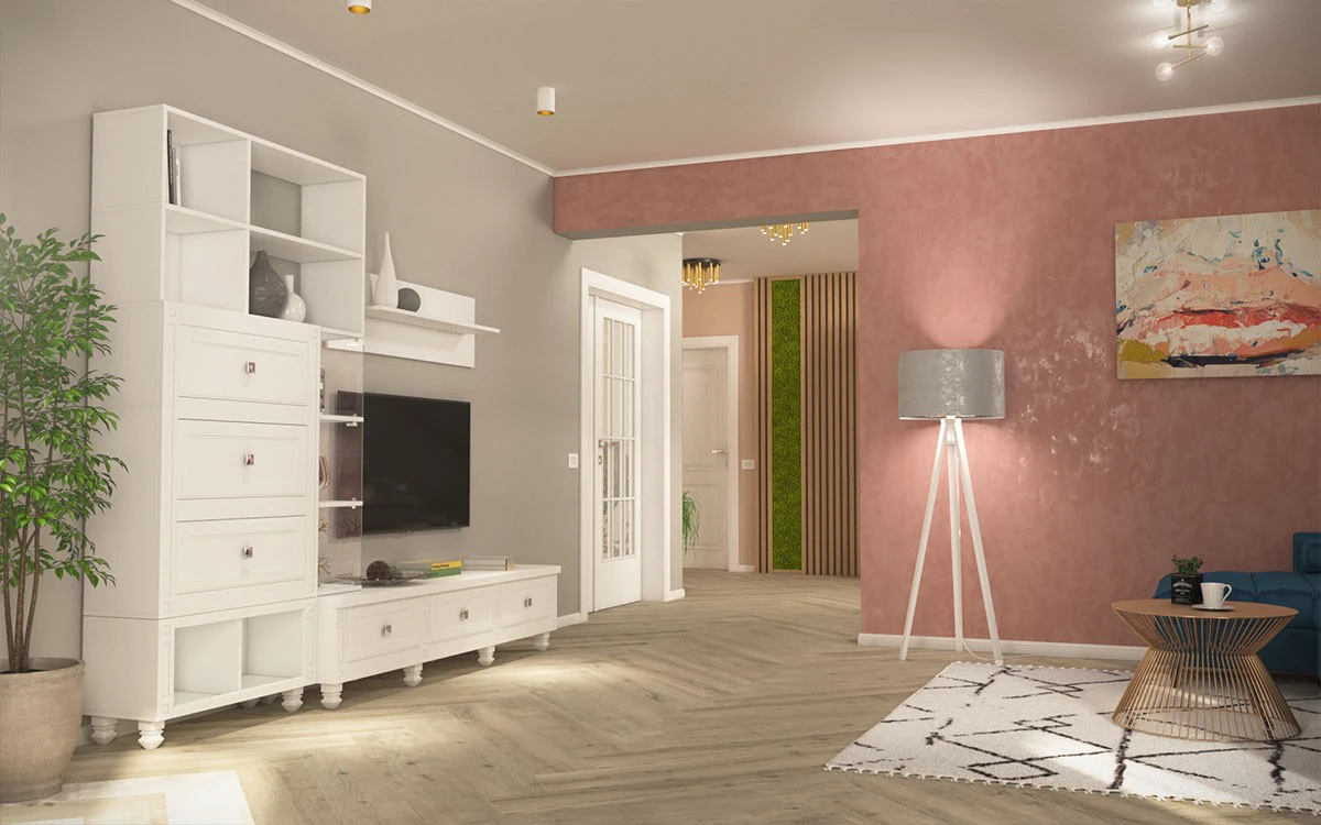 Randare 3D Design Living - Mobilier Clasic