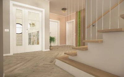 Amenajare 3D Hol Si Casa Scarii - Design Interior Constanta