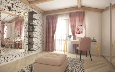 Amenajare 3D Compartimentare Dressing - Design Interior Constanta