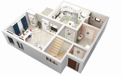 Design Interior Casa Navodari Constanta - Planuri 3D de Amenajare Interioara