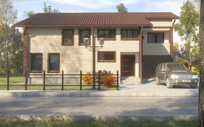 Design 3D Exterior Casa Parter si Mansarda Navodari Constanta