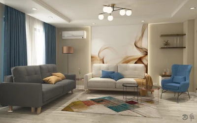 Design Interior Constanta - Amenajare Interioara Living Casa Arad